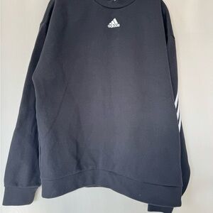 Adidas Men's Black Crewneck Sweater